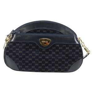Pre Loved gucci Women Navy Shoulder Bags